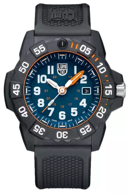 Luminox Navy Seal Carbonox Caucho Negro Fecha Cuarzo Reloj Hombres XS.3503.NSF