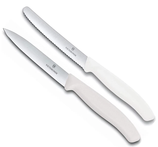 Victorinox Gemüsemesser Tomatenmesser Swiss Classic 2er Set (Weiß)