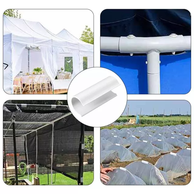 Durable New Clips PP PVC Pipe 2.4 Inch Reliable 25mm Inner Dia Row Covers