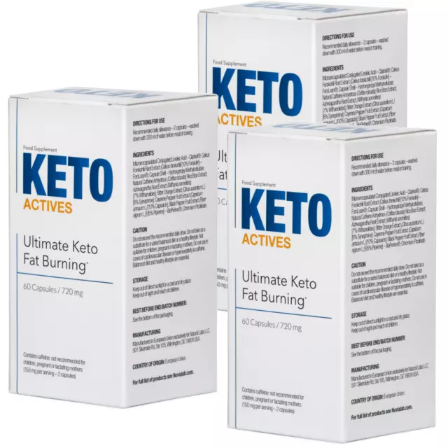 3x KETO Actives ® Extrem Ketose Diät Fettverbrennung abnehmen Appetitzügler