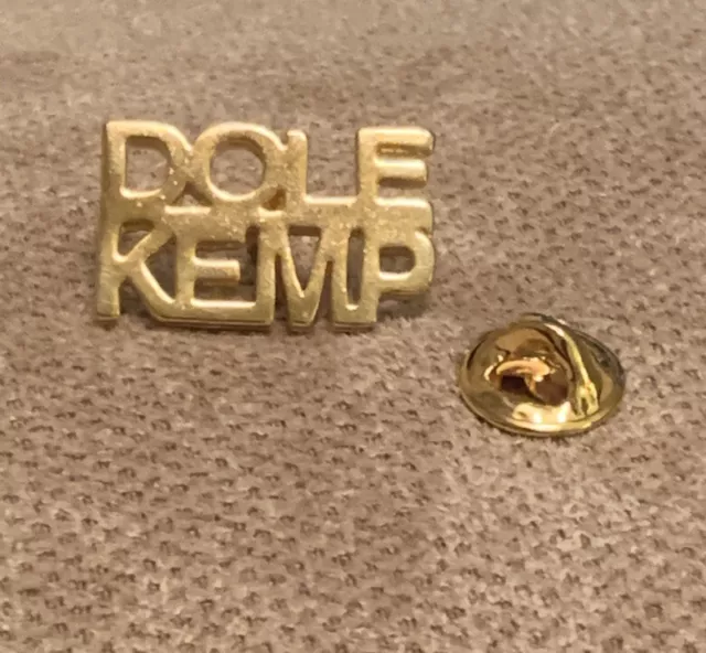 Vintage Bob Dole and Kemp Political Election Lapel Pin Tac 1996 New