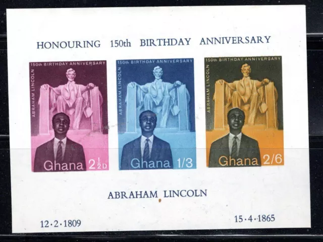 Ghana Africa Stamps Souvenir Sheet Imperf Mint  Hinged     Lot 43459A