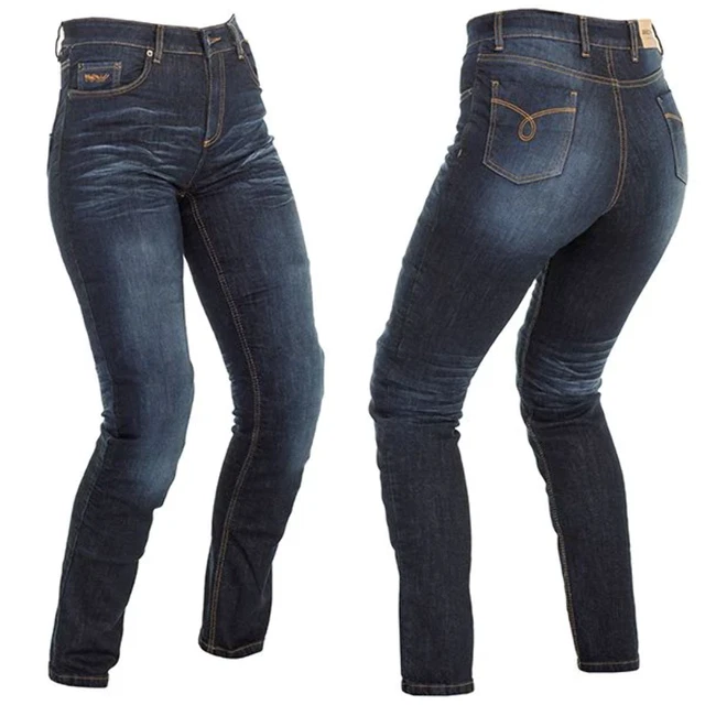 Jeans da moto Richa Nora slim donna - blu navy