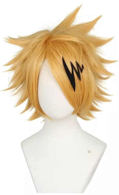 My Boku no Hero Academia Kaminari Denki Cosplay Costume Wig+Lightning Accessory