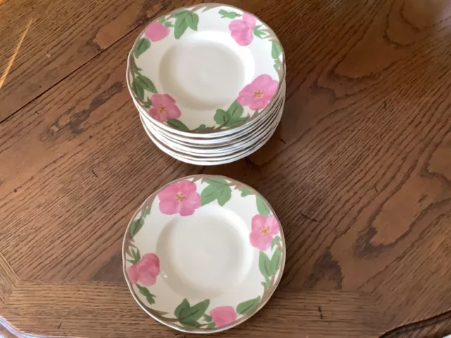 Franciscan Desert Rose Bread & Butter Plate Pink Desert Roses Vintage EUC