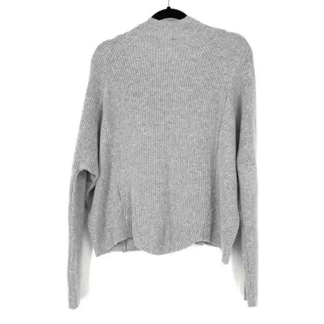 Ted Baker Sweater Women's Size M Ggracee Engineered Knit Long Sleeve Gray NWT 2