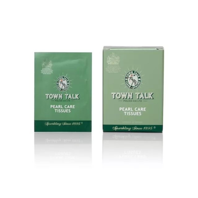 Les mouchoirs Town Talk Pearl Care contiennent 10 lingettes dans une boîte