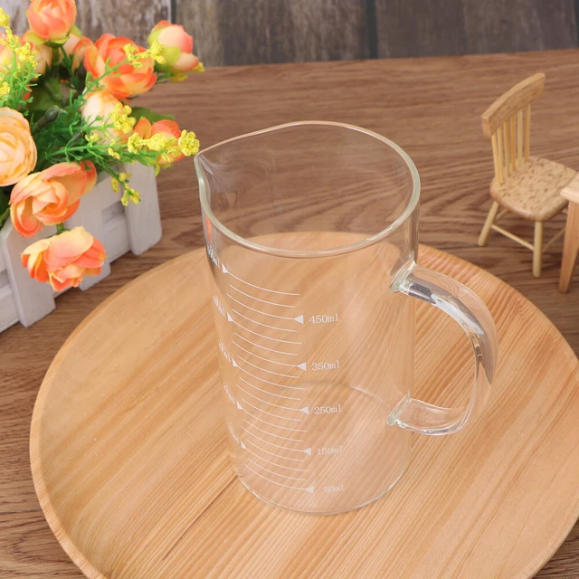 Bilancia 500 ml in vetro contenitore trasparente con coperchio