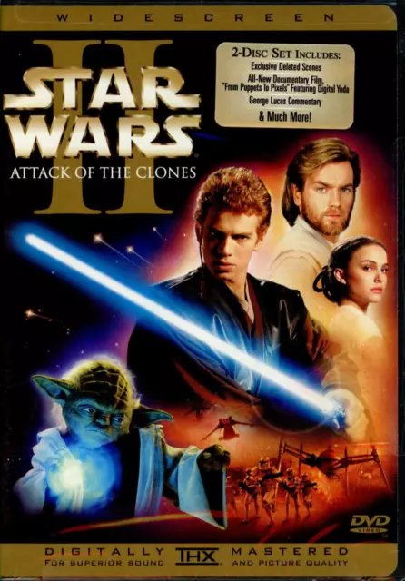 Star Wars 2: Attack Of The Clones DVD (Region 1) NEW