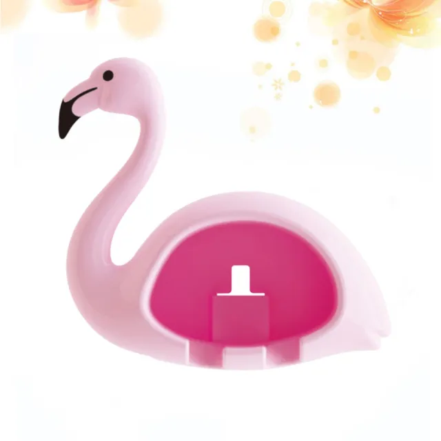 Hermoso Cepillo de Dientes Flamingos Colgante Pared Soporte Cepillo de Dientes Gratis para