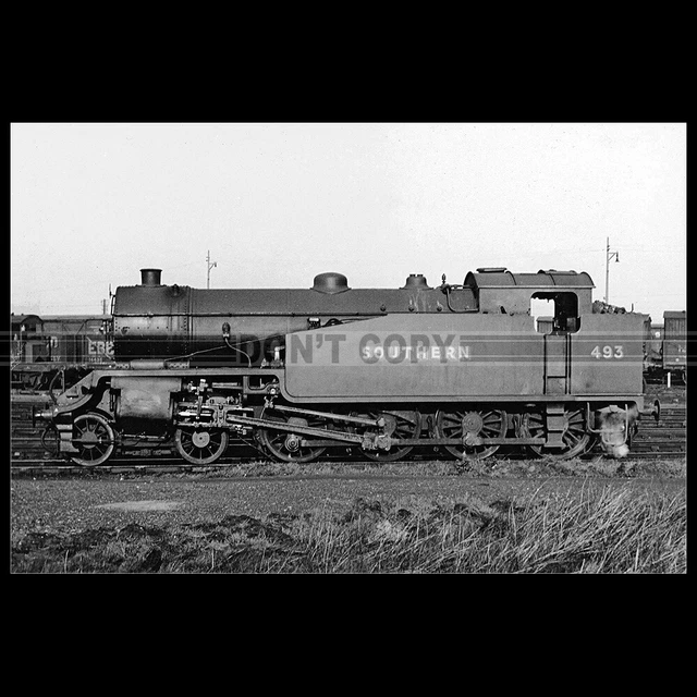 PHOTO T.000639 STEAM 493 SOUTHERN RAILWAY SR TRAIN £6.24