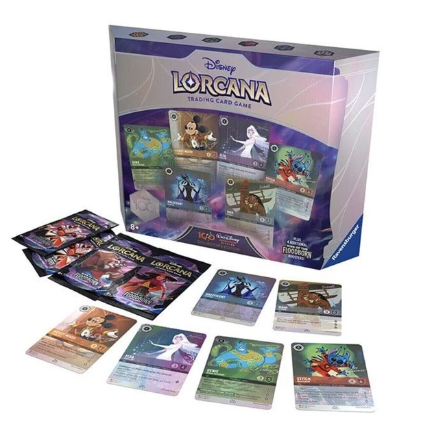 DISNEY 100 COLLECTOR Lorcana Rise Of The Floodborn Gift Set CONFIRMED PRE ORDER EUR 186,83 DISNEY 100 COLLECTOR Lorcana Rise Of The Floodborn Gift Set CONFIRMED PRE ORDER EUR 186,83