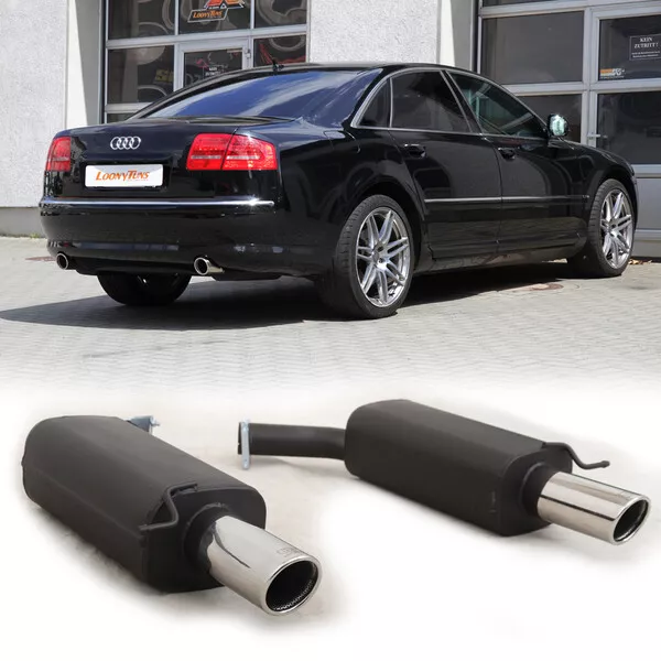 ULTER Sportauspuff Audi A8 4E Quattro Bj. 02-10 - rechts links je 1 x 90mm