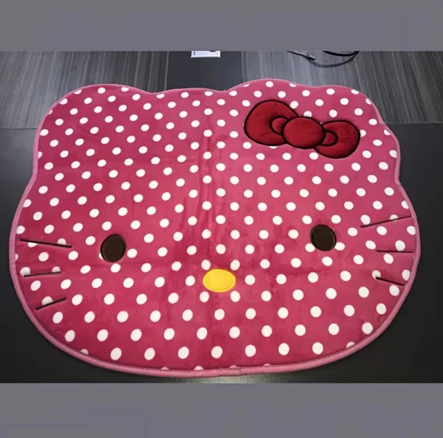 Polkadot Hello Kitty Rug Mat Room Decoration Sanrio Miniso Kawaii 30+ Inches
