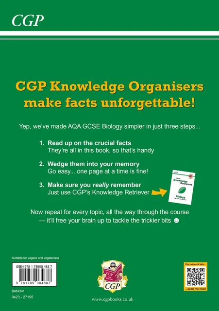 GCSE BIOLOGY AQA Knowledge Organiser: for the 2025 and 2026 exams (CGP ...