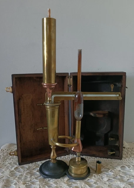Ancien ébullioscope L. Lesvesque Paris – Instrument Poinçonné – Cuivre Et Laiton