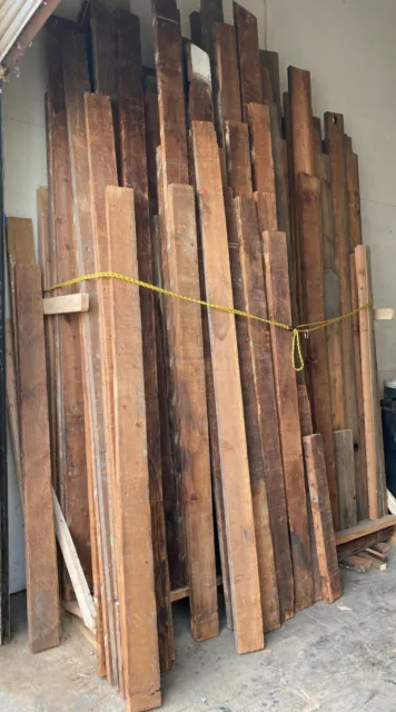 Rustic reclaimed lumber square top interior door 37.5 X 97.5 2" thick 6" jamb 3