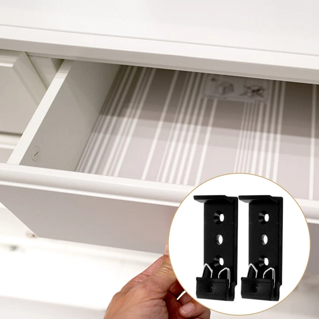 2 pezzi guide cassetti, supporti per cassettiere, guide cassetti,