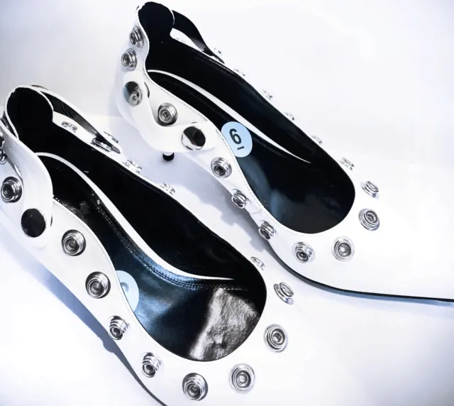 💥RARE Collection Calvin Klein 205w39nyc Snap Fastener pumps Women Sz 6 Heels