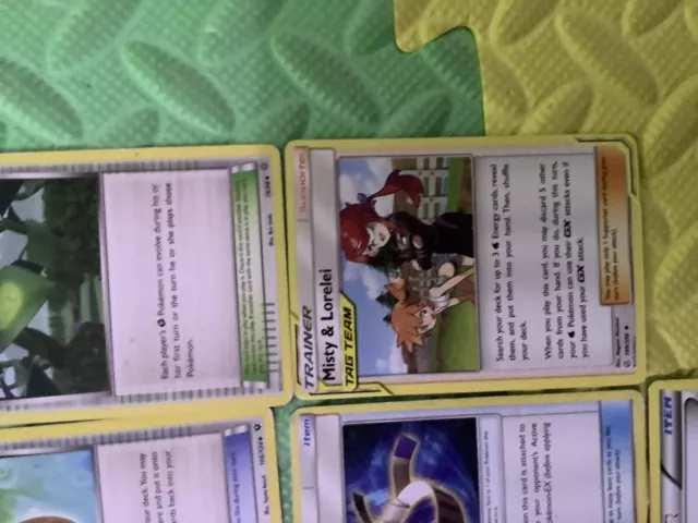 Lot de cartes Pokémon 60 cartes officielles d'entraîneur TCG Skyla, tag équipe incluse 2