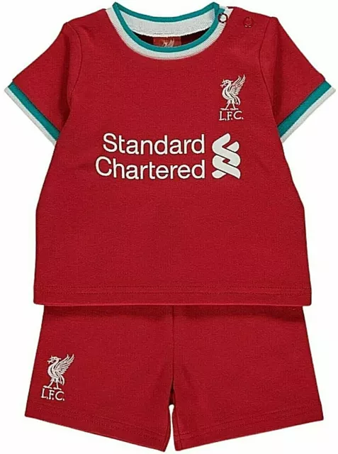 Liverpool FC T-Shirt E Pantaloncini Bambini Manica Corta Calcio Bambino Kit Lfc