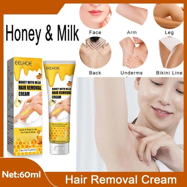 Naturalmente delicato inibitore depilazione rimedio depilatorio crema miele latte