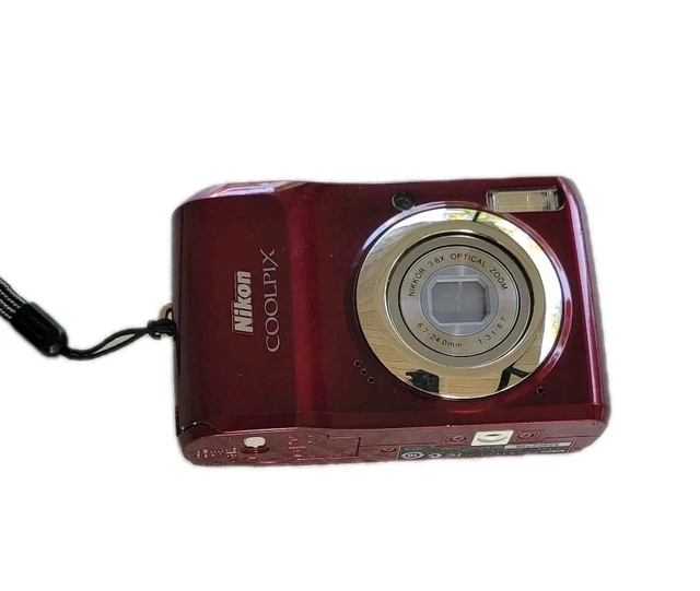 NIKON COOLPIX L20 10.0MP Red Digital Camera Brand New in