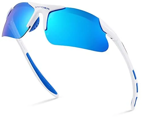 Youth Polarized Sports Sunglasses for Boys Girls Age 8-14 Kids Teens Baseball