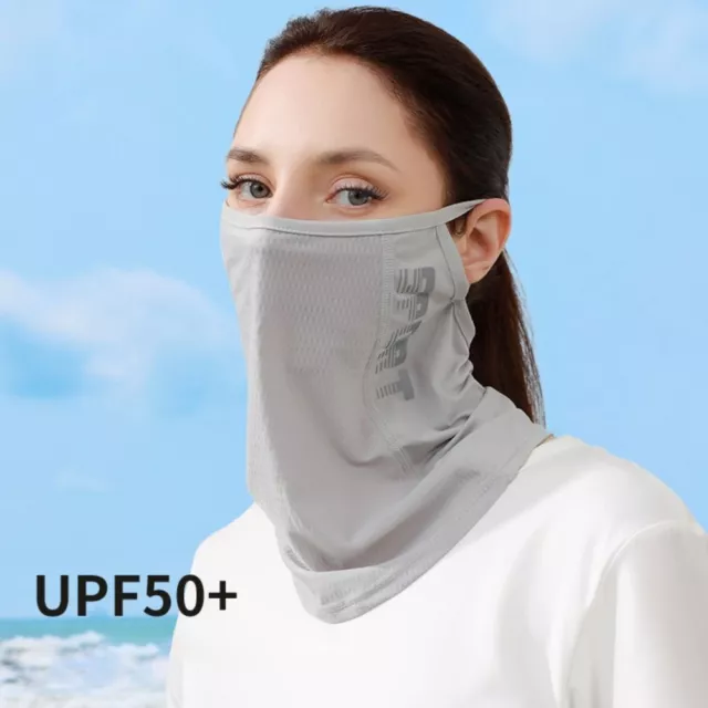 Breathable Sunscreen Face Scarf Printed Neck Wrap Cover New Face Cover  Unisex