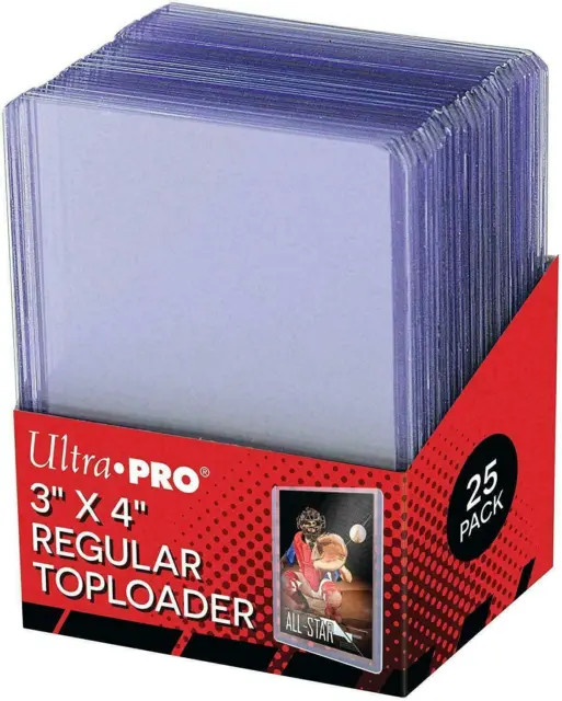 25 50 100 Ultra Pro 3x4 Regular TopLoaders Pokemon