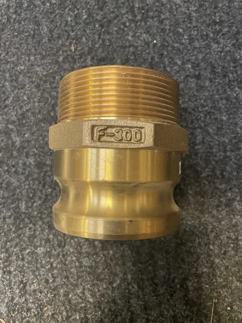 brass camlock F (adap x MP), 3"