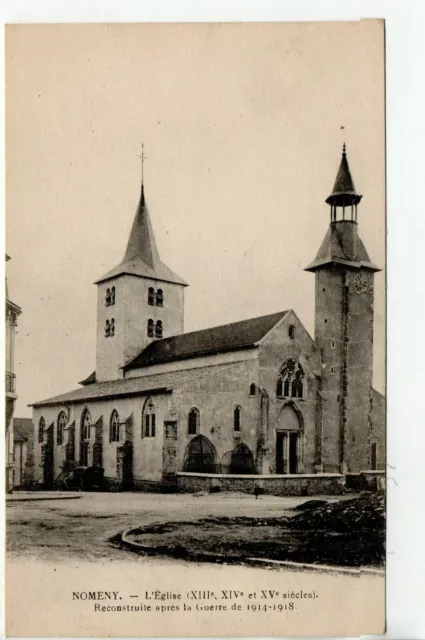 NOMENY - Meurthe et Moselle - CPA 54 - l' église reconstruite aprés la guerre