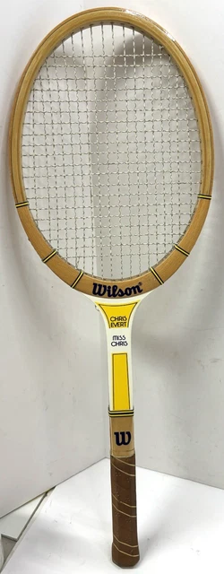 Raquette De Tennis Vintage Wilson Chris Evert & Jimmy Connors - édition Wheatley's 1976, Occasion