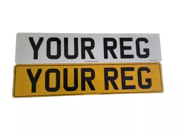 Car Registration Number Plates - Road Legal - MOT Compliant - 2D / 3D GEL / 4D