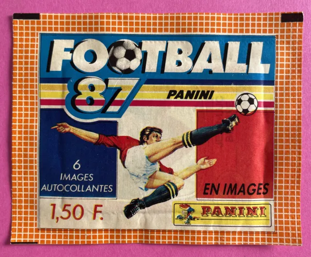 Original Pochette Bustina Packet Panini Foot 87 Championnat France Football 1987