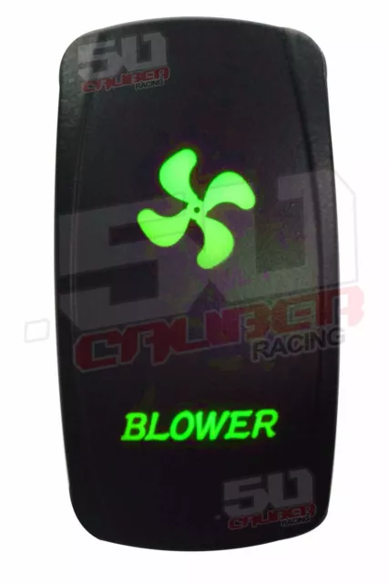 Custom Blower Rocker Switch Green for Ski Nautique Tige Sea Ray Fountain Cobra