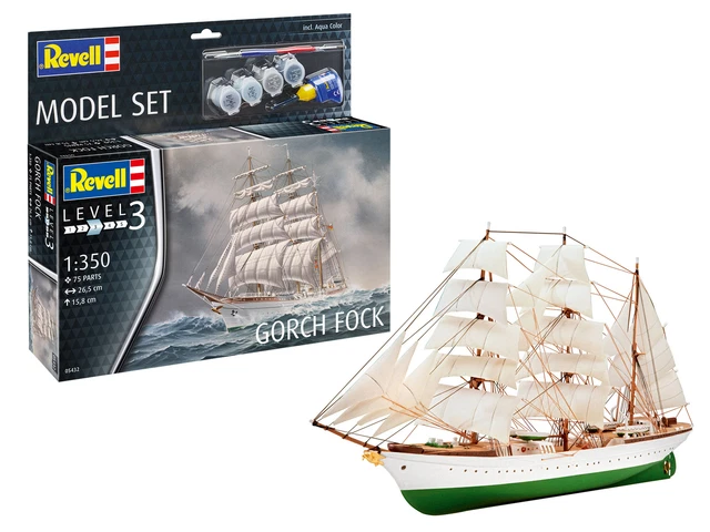 GORCH FOCK SHIP Model Set 1:3 50 Plastique Model Kit Revell EUR 47,64 ...