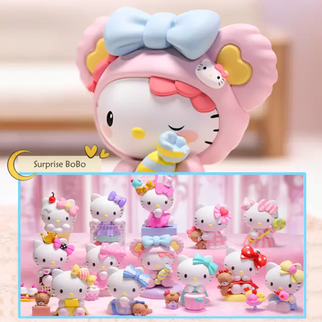 Scatola cieca confermata POP MART Sanrio Hello Kitty Sweet Candy Dessert Series FANTASTICA 3