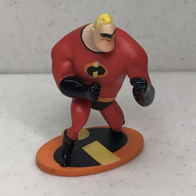 Disney The Incredibles Mr. Incredible 3" Pvc Mini Toy Figure Cake Topper