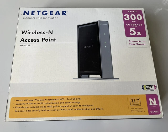 Fresh Look at Netgear Wireless N Access Point Wap Wn802T Stand Uk Power