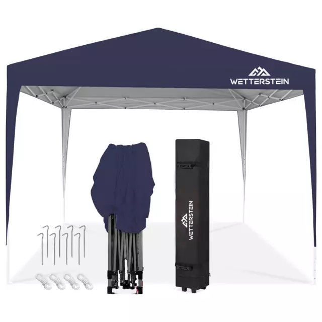 Wetterstein® Pavillon 3x3m wasserdicht Gartenzelt Faltpavillon Partyzelt Zelt