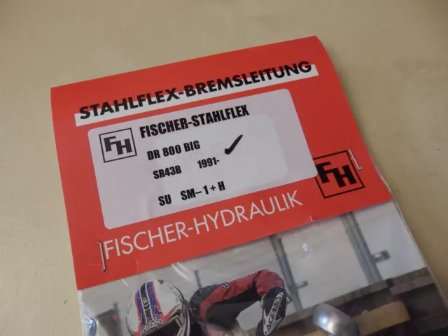 DR 800 BIG SR43B 1991- STAHLFLEX vorne & hinten ABE DR800 DR800S brake hose 2