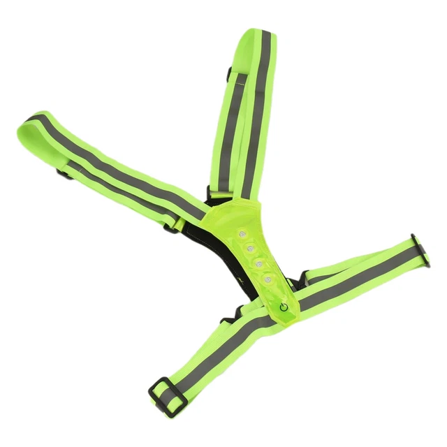 ceinture de gilet led de sécurité réfléchissante gilet de vélo lumière