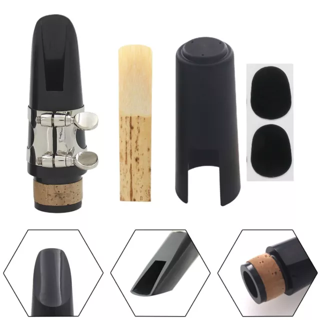 Professional Grade Bb Clarinet Mouthpiece Kit with Ligature and Reed Cap