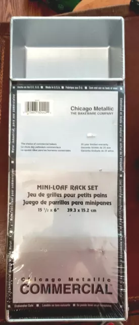 Commercial Chicago Metallic Glazed 4-Strap Open Top Bread Pan Set-Sealed Commercial Chicago Metallic Glazed 4-Strap Open Top Bread Pan Set-Sealed