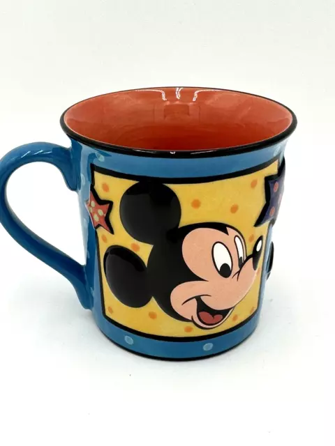 DISNEY STORE 3D Mickey Mouse Star Stage Door Green 16 oz Coffee Mug Cup