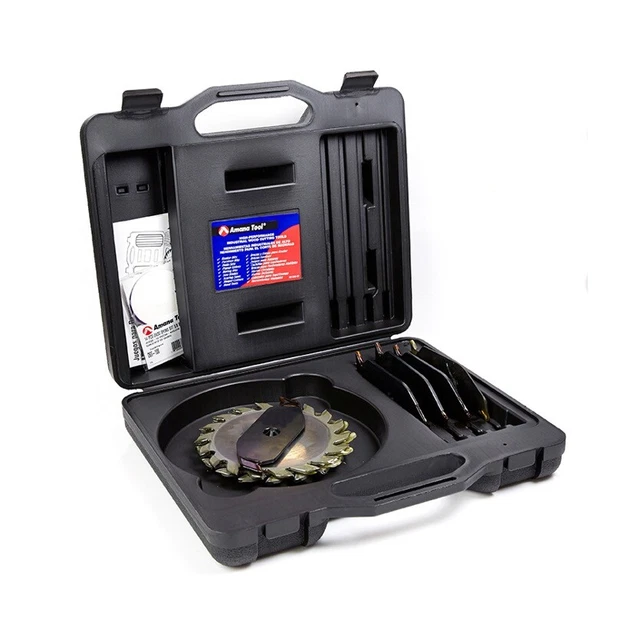 Amana 656030 Carbide Tipped Dado 6" D x 18T ATB/FT 10 Deg, 5/8 Bore, Dado Set