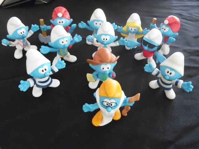 Lot De 12 Culbutos (Schtroumpfs, Donald, Minnie, Etc.) - Fisher-Price - Occasion Jouet Vintage