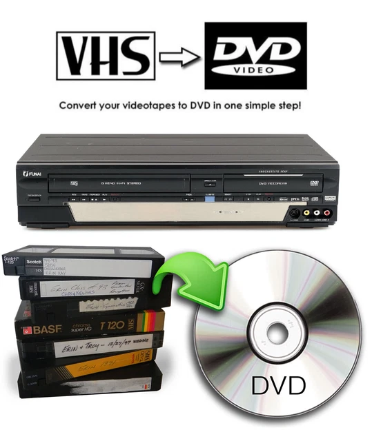 FUNAI WD5B DVD VHS Recorder Copy VHS to DVD £149.99 PicClick UK