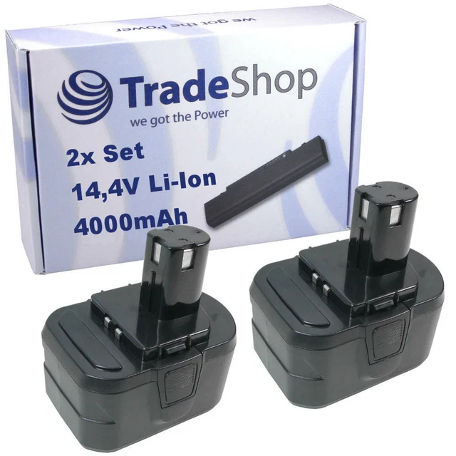 2x AKKU 14,4V 3300mAh Ersetzt AEG B14.4 BF14.4 BX14.4 BX14.4 BXS14.4